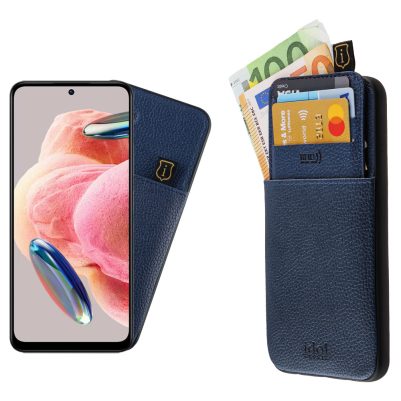 IDOL 1991 ΘΗΚΗ XIAOMI REDMI NOTE 12 4G 6.67" ANTI-RFID LEATHER SMART WALLET CAMERA GUARD BLUE