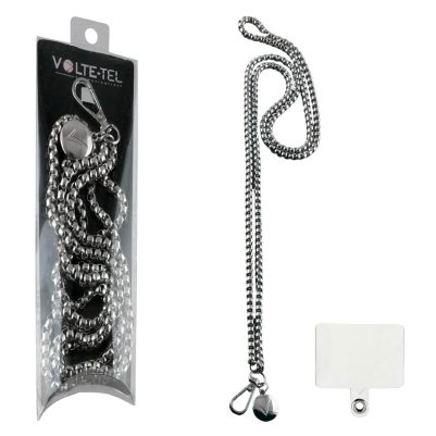 VOLTE-TEL NECK STRAP - ΑΛΥΣΙΔΑ ΛΑΙΜΟΥ ΓΙΑ ΘΗΚΕΣ SILVER VT416