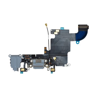 IPHONE 6S (LIGHTNING) ΚΑΛΩΔΙΟ FLEX ΚΟΝΕΚΤΟΡΑ ΦΟΡΤΙΣΗΣ-HANDS FREE-ΜΙΚΡΟΦΩΝΟ GREY 3P OR