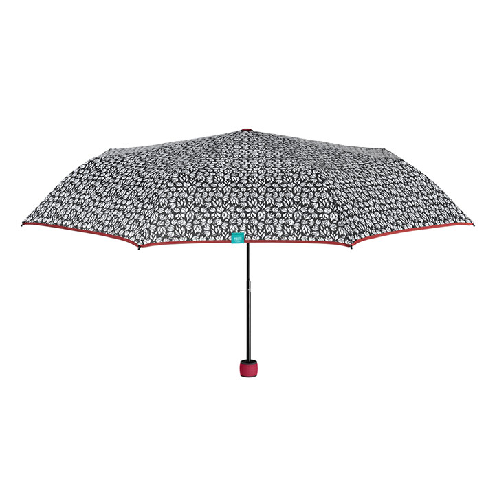 Umbrella Lady Mini 54/8 Man. 3 section round White black fluo windproof Microfibre κόκκινο