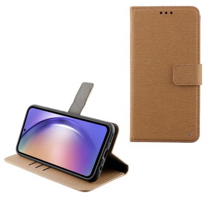 VOLTE-TEL ΘΗΚΗ SAMSUNG A55 5G A556 6.5" ALLURE MAGNET BOOK STAND CLIP GOLD