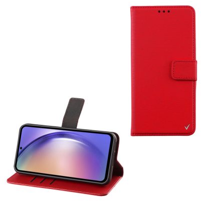 VOLTE-TEL ΘΗΚΗ SAMSUNG A55 5G A556 6.5" ALLURE MAGNET BOOK STAND CLIP RED