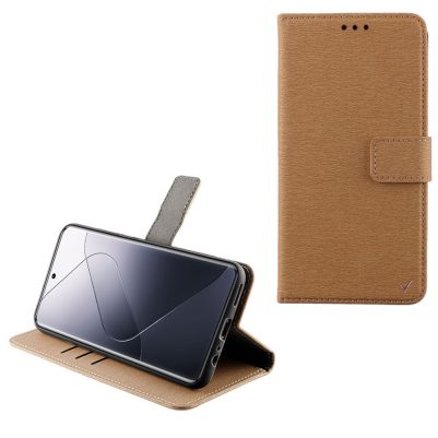 VOLTE-TEL ΘΗΚΗ XIAOMI 14 5G 6,36" ALLURE MAGNET BOOK STAND CLIP GOLD