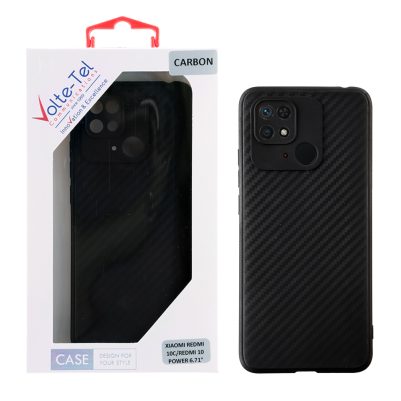 VOLTE-TEL ΘΗΚΗ XIAOMI REDMI 10C/REDMI 10 POWER 6.71" CARBON CAMERA PROTECTIVE BLACK