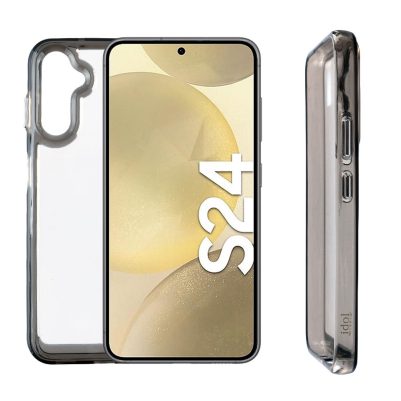 IDOL 1991 ΘΗΚΗ SAMSUNG S24 5G S921 6.2" CRISTALYTE TPU CAMERA GUARD ΔΙΑΦΑΝΗ ΓΚΡΙ