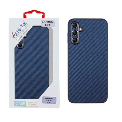 VOLTE-TEL ΘΗΚΗ SAMSUNG S24 5G S921 6.2" CARBON LIFT FULL CAMERA PROTECTION BLUE