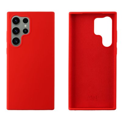 IDOL 1991 ΘΗΚΗ SAMSUNG S24 ULTRA 5G S928 6.8" VELVET ELITE TPU 4 SIDE CAMERA GUARD RED