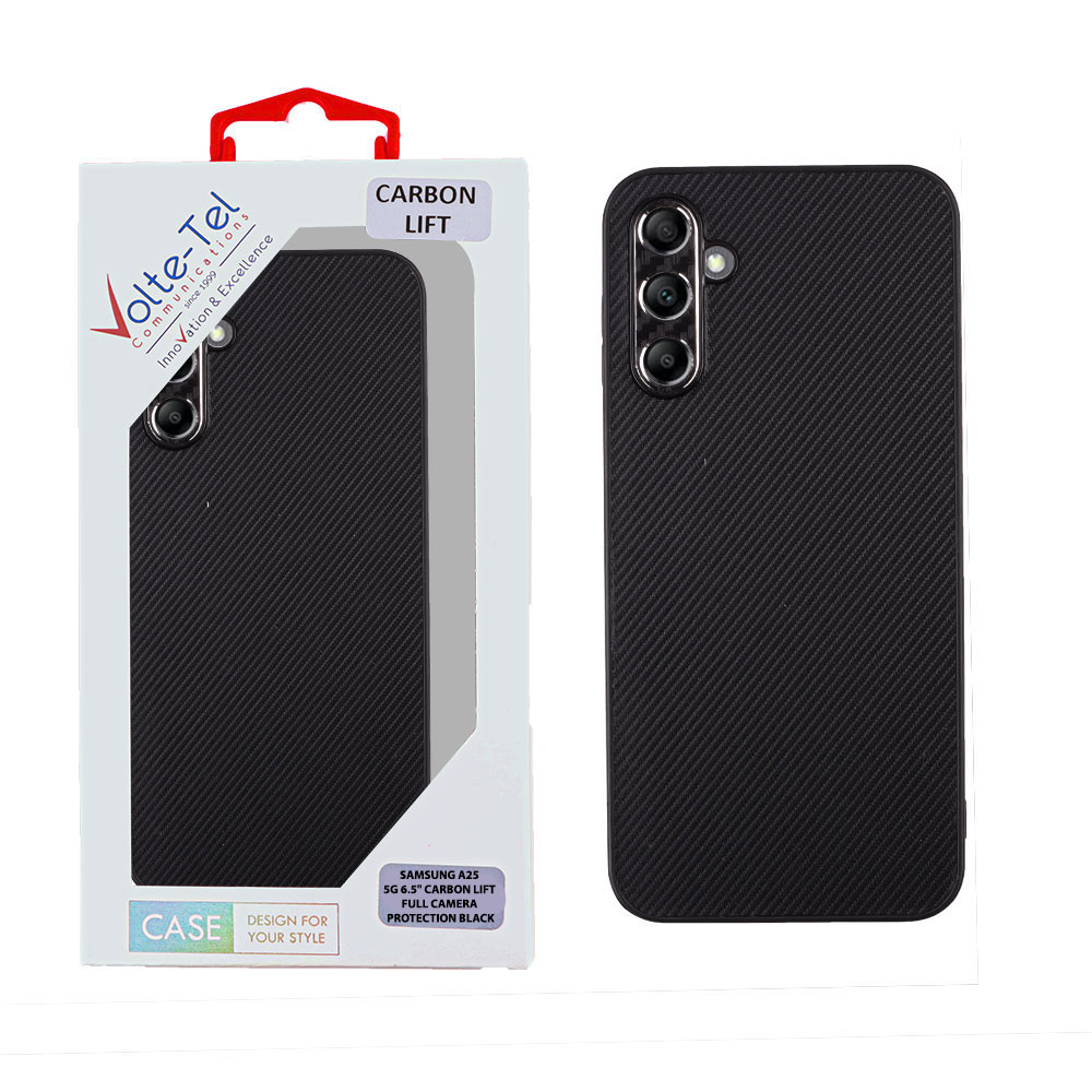 VOLTE-TEL ΘΗΚΗ SAMSUNG A25 5G A256 6.5" CARBON LIFT FULL CAMERA PROTECTION BLACK