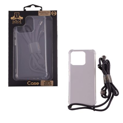 IDOL 1991 ΘΗΚΗ XIAOMI REDMI 13C 4G 6.74" ANTISHOCK AIR TPU WITH STRAP FULL CAMERA PROTECTION ΔΙΑΦΑΝΗ