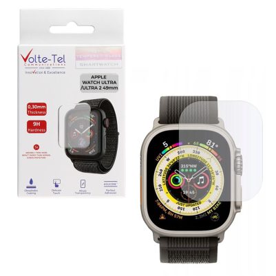 VOLTE-TEL TEMPERED GLASS APPLE WATCH ULTRA/ULTRA 2 49mm 1.92" 9H 0.30mm 2.5D FULL GLUE FULL COVER