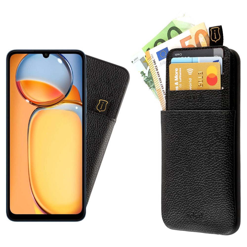 IDOL 1991 ΘΗΚΗ XIAOMI REDMI 13C 4G/5G 6,74" ANTI-RFID LEATHER SMART WALLET BLACK
