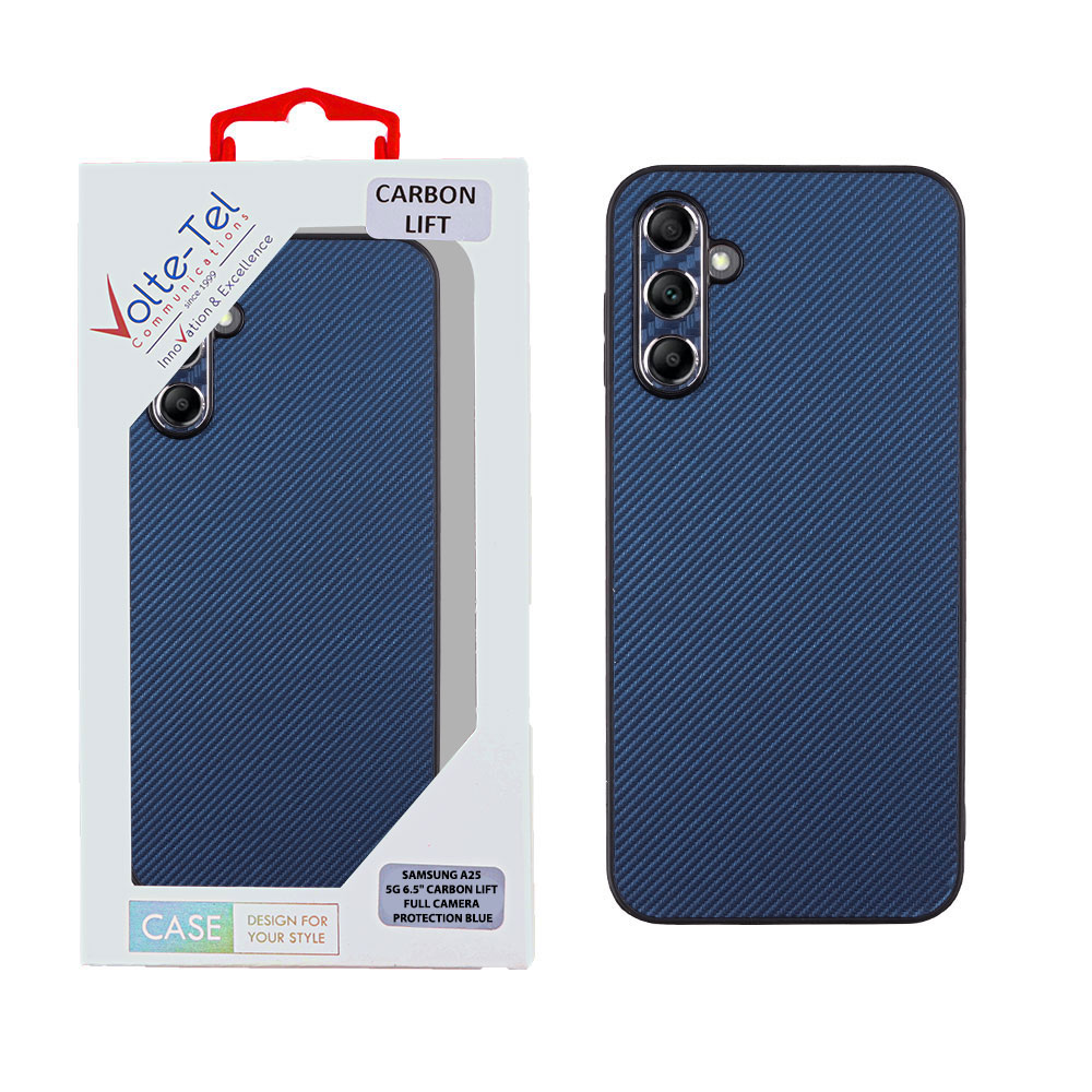 VOLTE-TEL ΘΗΚΗ SAMSUNG A25 5G A256 6.5" CARBON LIFT FULL CAMERA PROTECTION BLUE