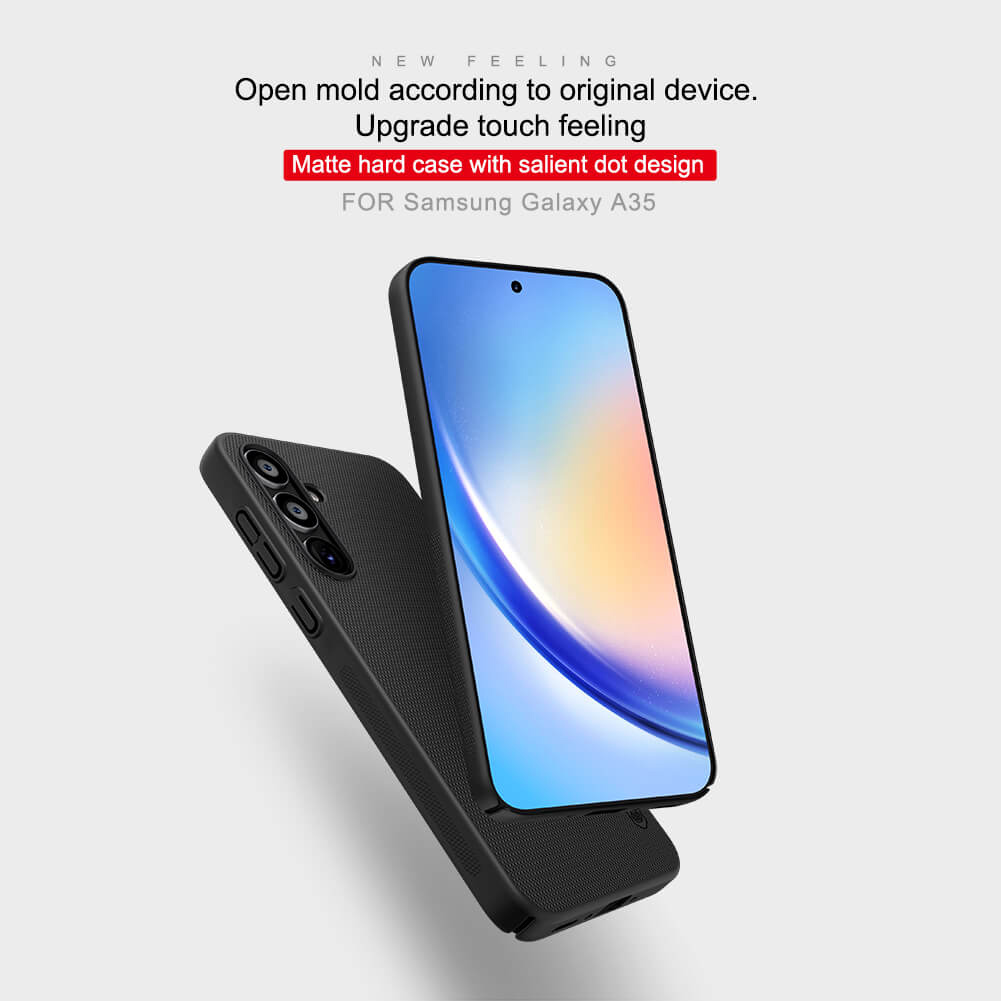 NILLKIN θήκη Super Frosted Shield για Samsung Galaxy A35, κόκκινη - Image 2