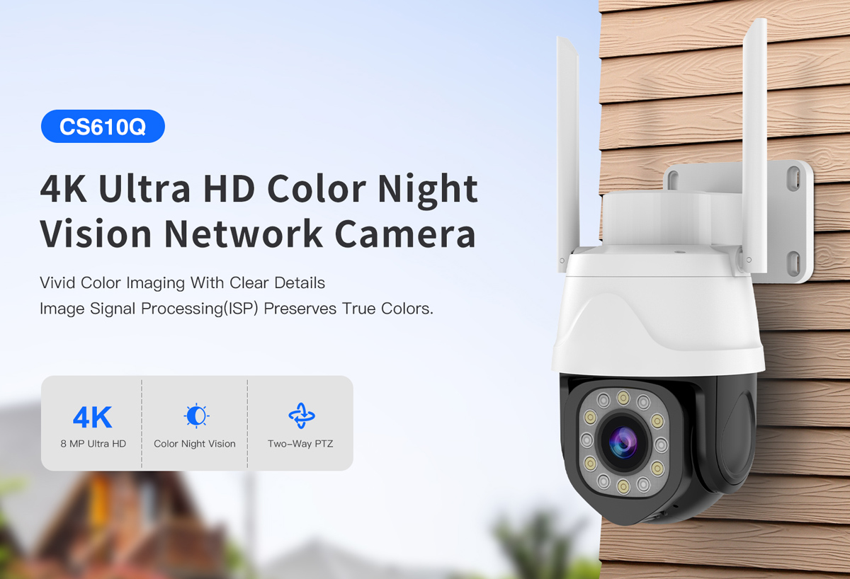 VSTARCAM smart κάμερα CS610Q, 4K/8MP, WiFi, PTZ, SD, IP66 - Image 2