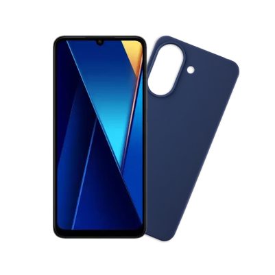 VOLTE-TEL ΘΗΚΗ XIAOMI POCO C65/ POCO M6 5G 6.74" SILICON TPU CAMERA GUARD BLUE