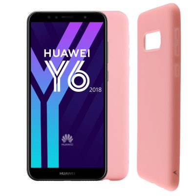 VOLTE-TEL ΘΗΚΗ HUAWEI Y6 2018/Y6 PRIME 2018/HONOR 7A 5.7" SILICON TPU PINK