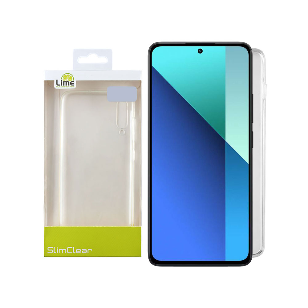 LIME ΘΗΚΗ XIAOMI REDMI NOTE 13 4G 6.67" SLIMCLEAR TPU CAMERA GUARD ΔΙΑΦΑΝΗ