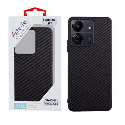VOLTE-TEL ΘΗΚΗ XIAOMI POCO C65 6.74" CARBON LIFT CAMERA GUARD PROTECTION BLACK