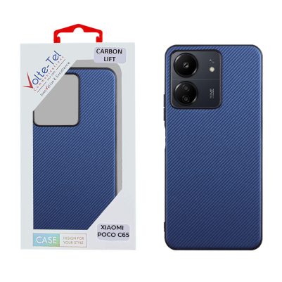 VOLTE-TEL ΘΗΚΗ XIAOMI POCO C65 6.74" CARBON LIFT CAMERA GUARD PROTECTION BLUE