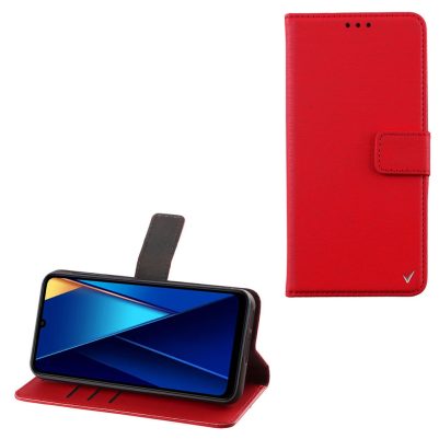 VOLTE-TEL ΘΗΚΗ XIAOMI POCO C65 6.74" ALLURE MAGNET BOOK STAND CLIP RED