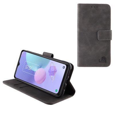 LIME ΘΗΚΗ TCL 405 T506D/406/408 T507 6.6" ESSENTIAL MAGNET BOOK STAND CLIP GREY