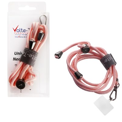 VOLTE-TEL NECK STRAP - ΛΟΥΡΑΚΙ ΛΑΙΜΟΥ ΓΙΑ ΘΗΚΕΣ ΡΟΖ VT24