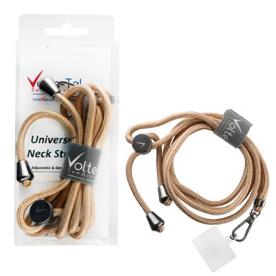 VOLTE-TEL NECK STRAP - ΛΟΥΡΑΚΙ ΛΑΙΜΟΥ ΓΙΑ ΘΗΚΕΣ ΧΡΥΣΟ VT17