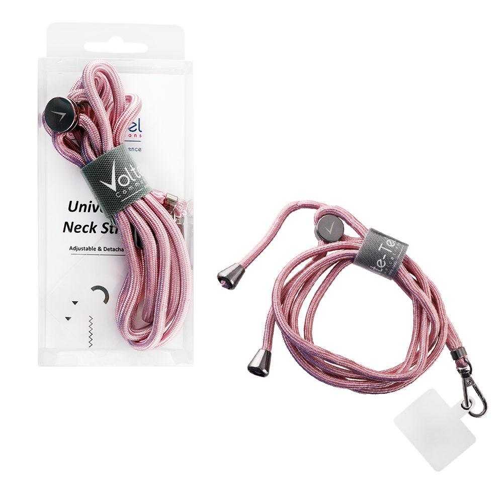 VOLTE-TEL NECK STRAP - ΛΟΥΡΑΚΙ ΛΑΙΜΟΥ ΓΙΑ ΘΗΚΕΣ ΡΟΖ ΧΡΥΣΟ VT31