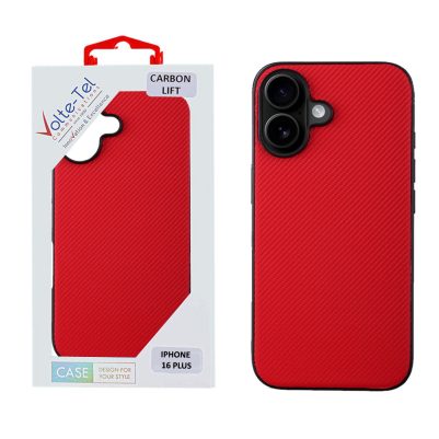 VOLTE-TEL ΘΗΚΗ IPHONE 16 PLUS 6.7" CARBON LIFT CAMERA GUARD RED
