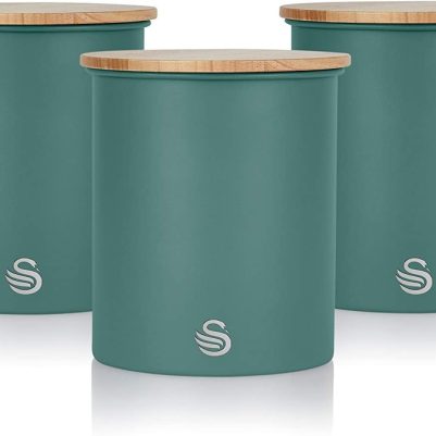 Swan Nordic Set Of 3 Canisters - Πράσινο