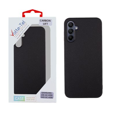 VOLTE-TEL ΘΗΚΗ SAMSUNG A15 4G A155/A15 5G A156 6.4" CARBON LIFT CAMERA GUARD PROTECTION BLACK