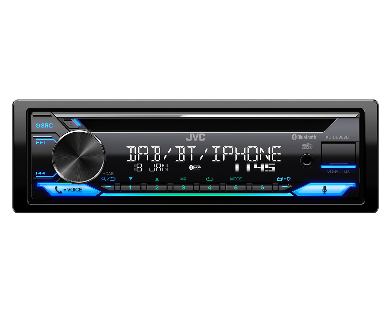 JVC RCD USB ΒΤ VARIO 3 pre-out DAB KDDB922BT