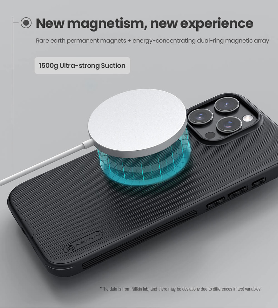 NILLKIN θήκη Super Frosted Shield Pro Magnetic για iPhone 16 Pro, μαύρη - Image 2