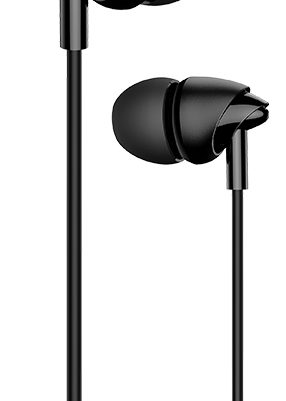 USAMS earphones με μικρόφωνο EP-39, 3.5mm σύνδεση, Φ10mm, 1.2m, μαύρα