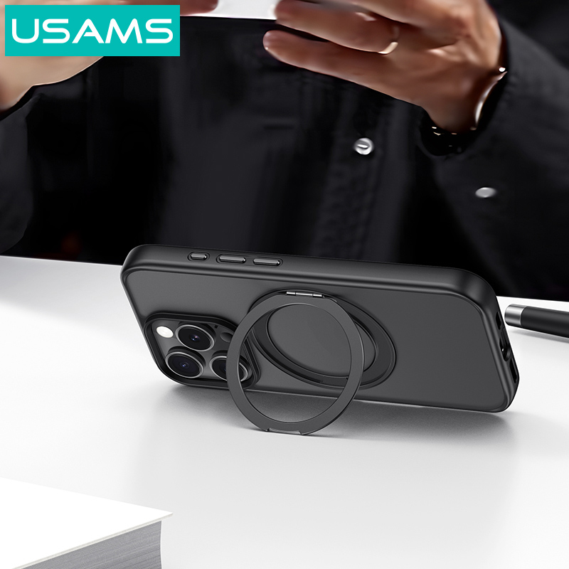 USAMS θήκη GZ US-BH895 για iPhone 16 Plus, διάφανη/μαύρη - Image 3