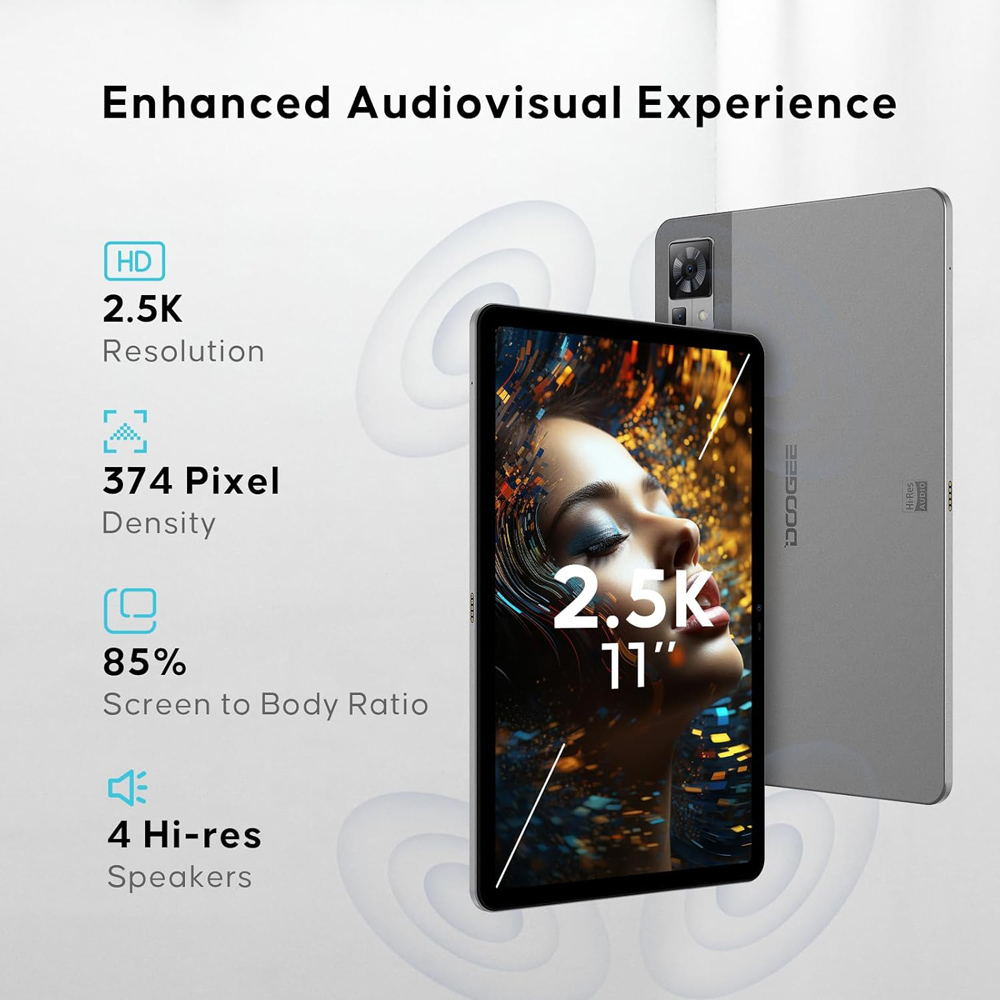 DOOGEE tablet T30 PRO, 11", 8/256GB, 4G, Android 13, 8580mAh, γκρι - Image 2