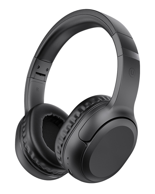 USAMS headphones YG23, ασύρματα & ενσύρματα, Φ40mm, 300mAh, μαύρα