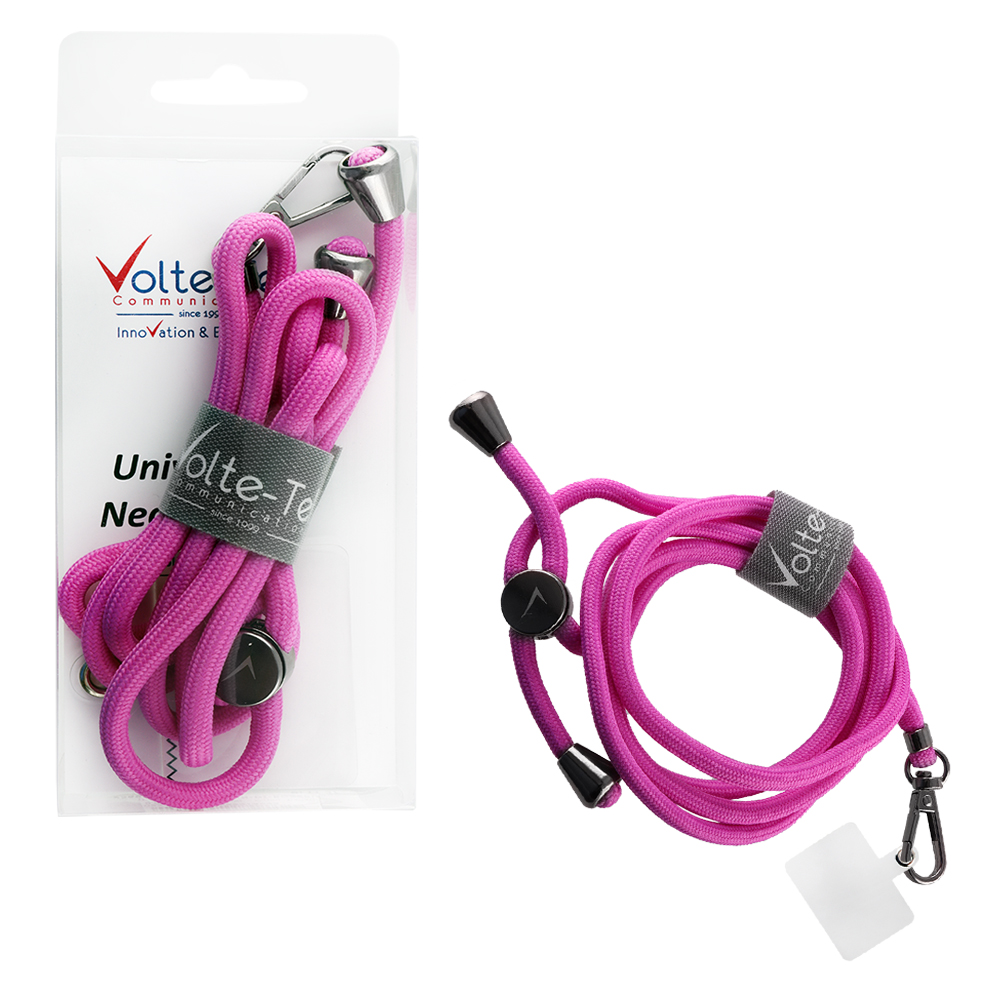 VOLTE-TEL NECK STRAP - ΛΟΥΡΑΚΙ ΛΑΙΜΟΥ ΓΙΑ ΘΗΚΕΣ ΡΟΖΕ ΜΩΒ VT30
