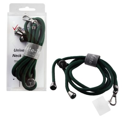 VOLTE-TEL NECK STRAP - ΛΟΥΡΑΚΙ ΛΑΙΜΟΥ ΓΙΑ ΘΗΚΕΣ ΣΚΟΥΡΟ ΠΡΑΣΙΝΟ VT09