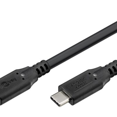 GOOBAY καλώδιο USB-C 74193, USB4, 100W, 40Gbps, 8K/60Hz, 2m, μαύρο