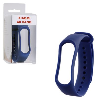 VOLTE-TEL ΛΟΥΡΑΚΙ ΡΟΛΟΓΙΟΥ ΣΙΛΙΚΟΝΗΣ XIAOMI MI BAND 4/MI BAND 3 DARK BLUE