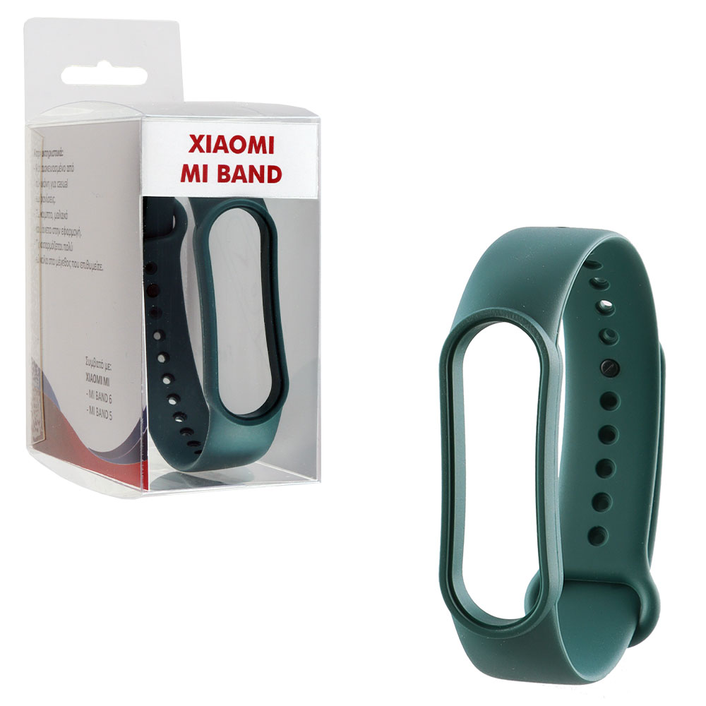 VOLTE-TEL ΛΟΥΡΑΚΙ ΡΟΛΟΓΙΟΥ ΣΙΛΙΚΟΝΗΣ XIAOMI MI BAND 5/MI BAND 6 KHAKI