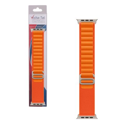 VOLTE-TEL ΛΟΥΡΑΚΙ ΡΟΛΟΓΙΟΥ APPLE WATCH 42/44/45/49mm ALPINE LOOP ORANGE VT105 SIZE L