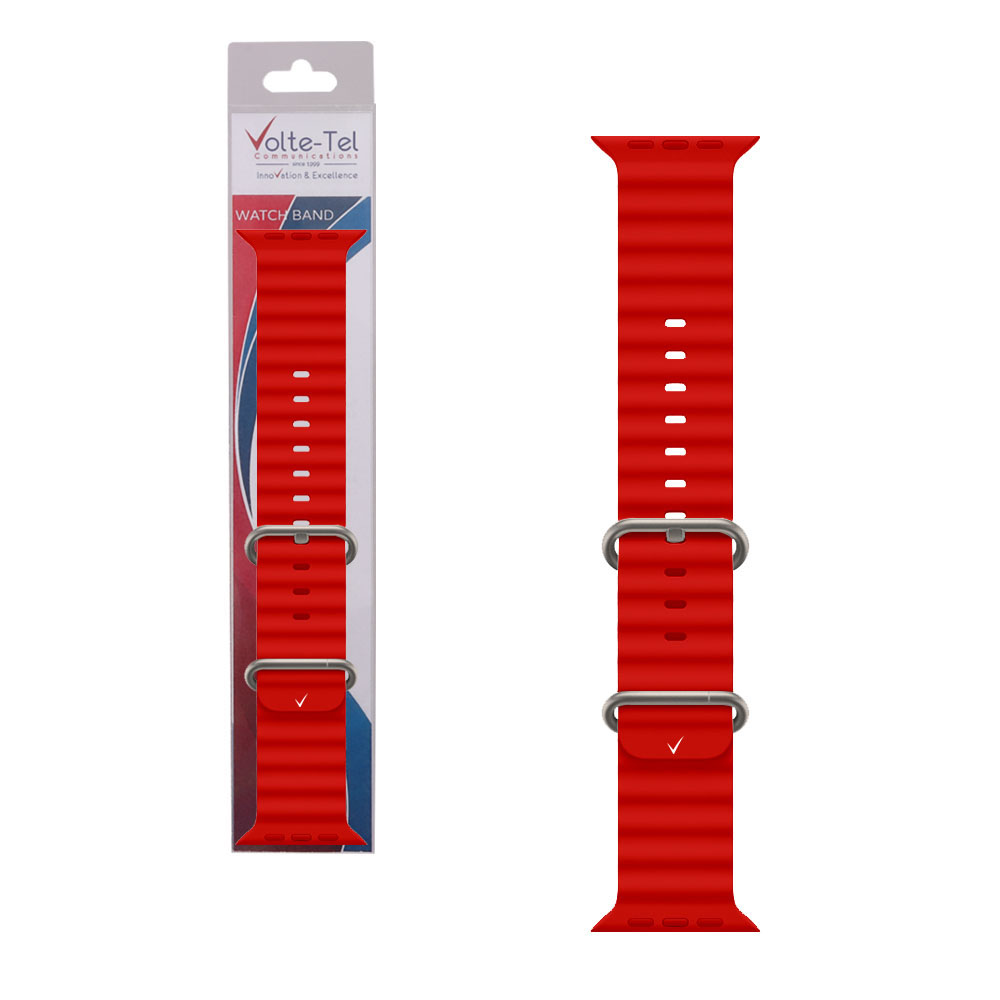 VOLTE-TEL ΛΟΥΡΑΚΙ ΡΟΛΟΓΙΟΥ APPLE WATCH 42/44/45/49mm OCEAN BAND LOOP RED VT107