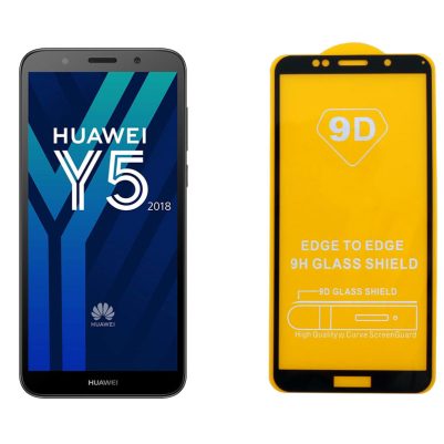 IDOL 1991 TEMPERED GLASS HUAWEI Y5 2018/Y5 PRIME 2018/HONOR 7S 5.45" 9H 0.25mm 9D FULL GLUE SPECIAL FULL COVER BLACK
