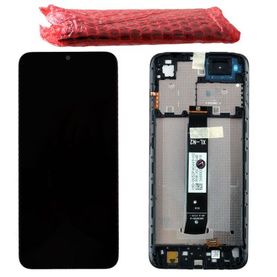 XIAOMI REDMI A1/A1+ 4G 2022 ΟΘΟΝΗ + TOUCH SCREEN + LENS + FRAME 5600010C3S00 BLACK ORIGINAL SERVICE PACK