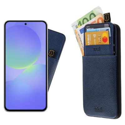 IDOL 1991 ΘΗΚΗ SAMSUNG A36 5G A366 6.64" ANTI-RFID LEATHER SMART WALLET CAMERA GUARD BLUE