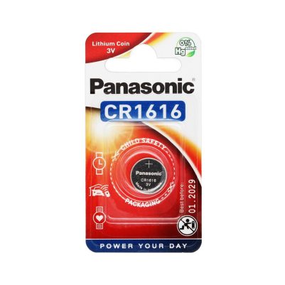 PANASONIC ΜΠΑΤΑΡΙΕΣ ΝΟΜΙΣΜΑΤΟΣ ΛΙΘΙΟΥ CR1616 3V 55mAh 1/BLISTER