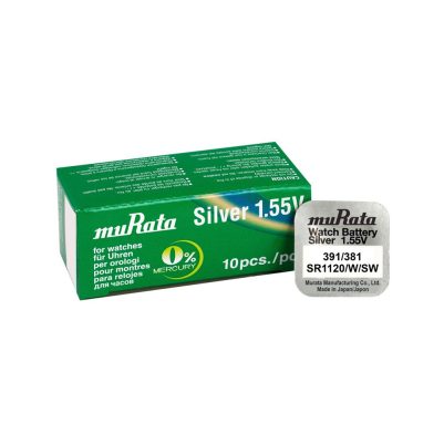 MURATA ΜΠΑΤΑΡΙΕΣ ΡΟΛΟΓΙΟΥ LR55/ 191/LR1120/AG8 1.5V ΑΛΚΑΛΙΚΕΣ 1/BLISTER