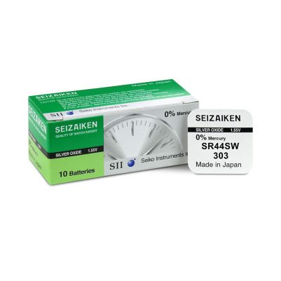SEIZAIKEN SEIKO ΜΠΑΤΑΡΙΕΣ ΡΟΛΟΓΙΟΥ SR44 /303/SR44SW/G13/AG13 SILVER OXIDE 1.55V 1 ΤΕΜ/BLISTER